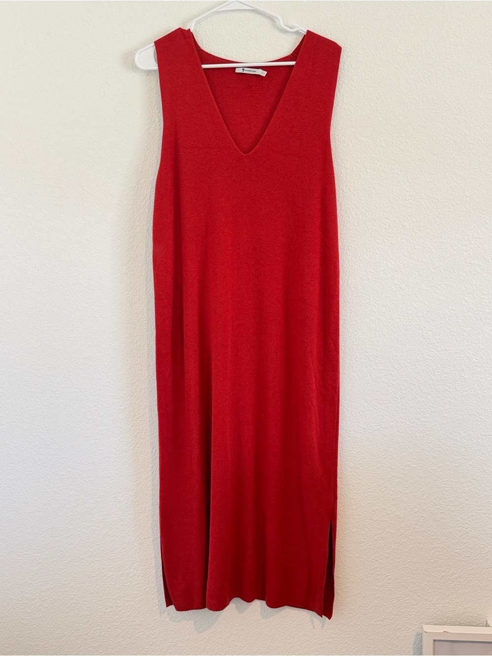 T Alexander Wang V-Neck Sleeveless Midi Dress Small